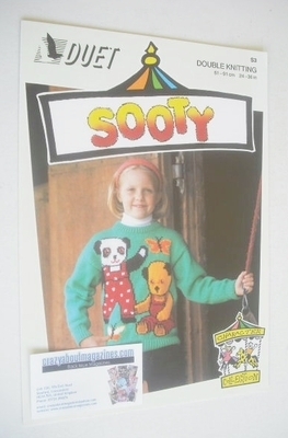 Sooty, Soo and Butterfly Sweater Knitting Pattern (Duet S3) (Child/Adult Size)