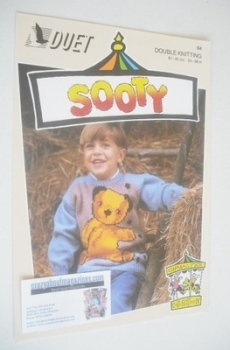 Sooty In Fireplace Sweater Knitting Pattern (Duet S4) (Child/Adult Size)