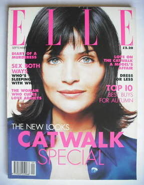 British Elle magazine - September 1995 - Helena Christensen cover