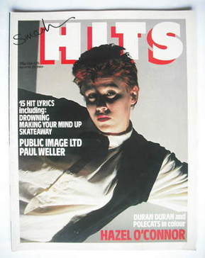 Smash Hits magazine - Hazel O'Connor cover (16-29 April 1981)