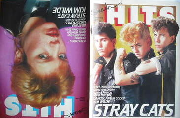 <!--1981-05-28-->Smash Hits magazine - Stray Cats and Kim Wilde cover (28 M
