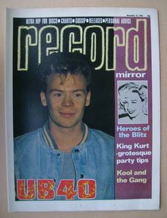 Record Mirror magazine - Ali Campbell cover (31 December 1983)