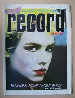 Record Mirror magazine - Kim Wilde cover (19 November 1983)