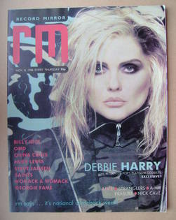 Record Mirror magazine - Debbie Harry cover (8 November 1986)
