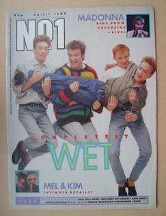 No 1 Magazine - Wet Wet Wet cover (25 July 1987)