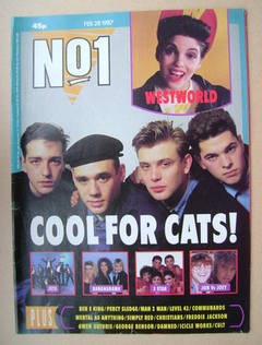 <!--1987-02-28-->No 1 Magazine - Curiosity Killed The Cat cover (28 Februar