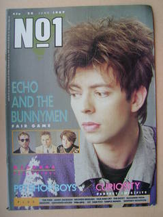 No 1 Magazine - Ian McCulloch cover (20 June 1987)