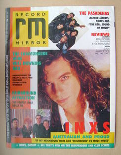Record Mirror magazine - Michael Hutchence cover (16 July 1988)
