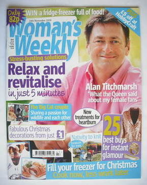 Woman's Weekly magazine (24 November 2009 - Alan Titchmarsh cover)