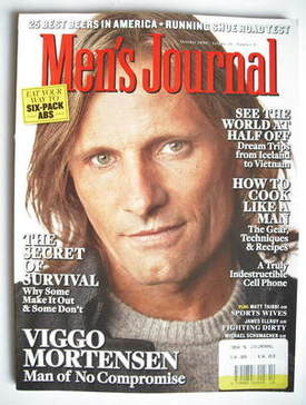 <!--2009-10-->Men's Journal magazine - October 2009 - Viggo Mortensen cover
