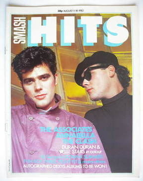Smash Hits magazine - The Associates cover (5-18 August 1982)
