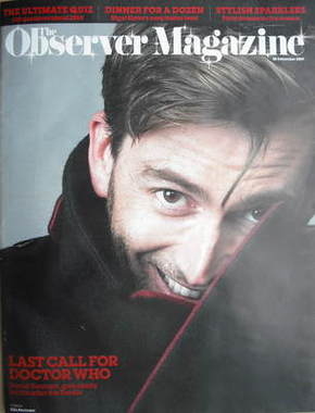 The Observer magazine - David Tennant cover (20 December 2009)