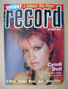 Record Mirror magazine - Cyndi Lauper cover (4 February 1984)