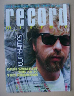Record Mirror magazine - Dave Stewart cover (13 July 1985)