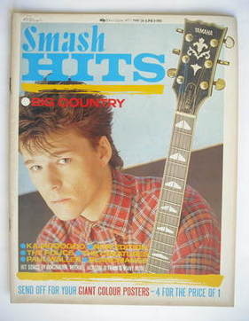 <!--1983-05-26-->Smash Hits magazine - Stuart Adamson cover (26 May - 8 Jun