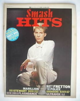Smash Hits magazine - Matt Fretton cover (23 June - 6 July 1983)