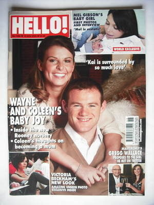 Hello! magazine - Wayne Rooney and Coleen Rooney cover (16 November 2009 - Issue 1098)