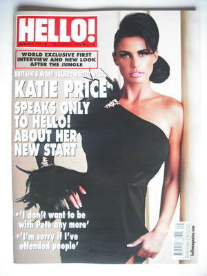 Hello! magazine - Katie Price cover (7 December 2009 - Issue 1101)