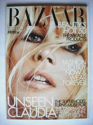 <!--2009-11-->Harper's Bazaar magazine - November 2009 - Claudia Schiffer c
