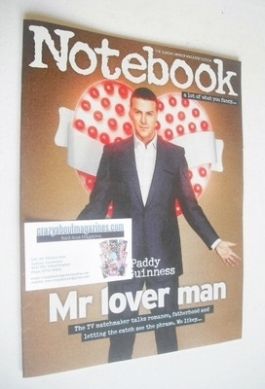 Notebook magazine - Paddy McGuinness cover (12 January 2014)