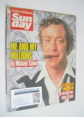 Sunday magazine - 16 August 1987 - Michael Caine cover