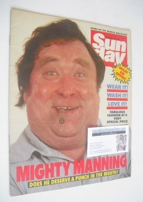 Sunday magazine - 18 November 1984 - Bernard Manning cover