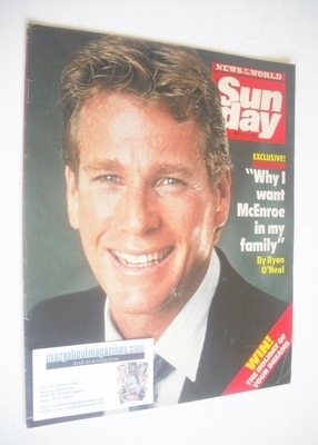 Sunday magazine - 2 March 1986 - Ryan O'Neal cover