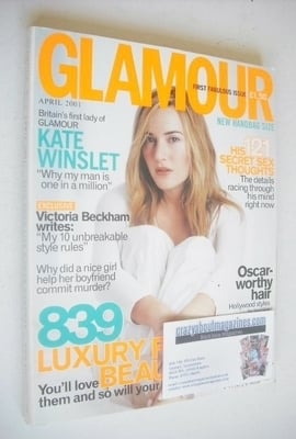 <!--2001-04-->Glamour magazine - Kate Winslet cover (April 2001)