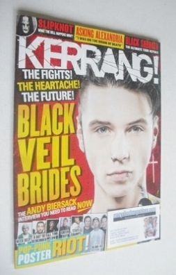 Kerrang magazine - Andy Biersack cover (11 January 2014 - Issue 1499)