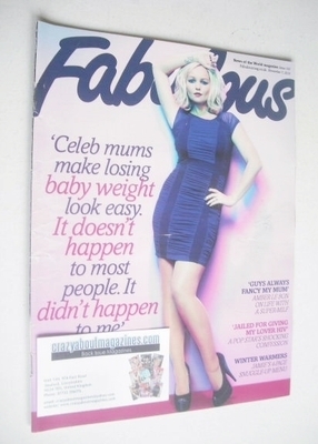 Fabulous magazine - Jennifer Ellison cover (7 November 2010)