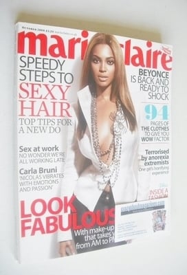 British Marie Claire magazine - October 2008 - Beyonce Knowles cover