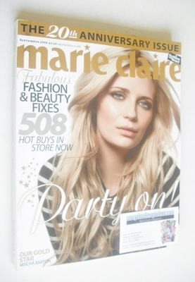 British Marie Claire magazine - September 2008 - Mischa Barton cover