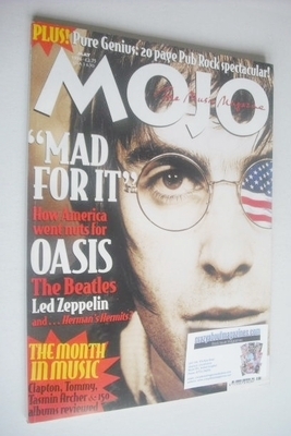 MOJO magazine - Liam Gallagher cover (May 1996 - Issue 30)