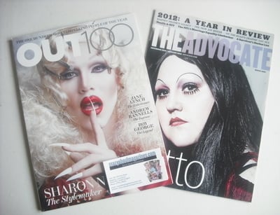 Out magazine - Sharon Needles cover (December 2012 / January 2013)