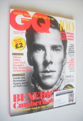 British GQ magazine - January 2014 - Benedict Cumberbatch cover