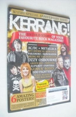 Kerrang magazine - Special Anniversary Issue cover (25 January 2014 - Issue 1501)