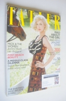 Tatler magazine - September 2010 - January Jones cover