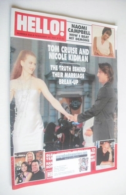 <!--2001-02-20-->Hello! magazine - Tom Cruise and Nicole Kidman cover (20 F