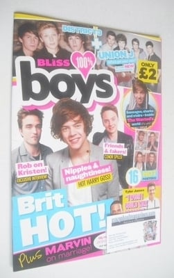 <!--2012-09-->Bliss 100% Boys magazine - Autumn 2012 - Brit Hot cover
