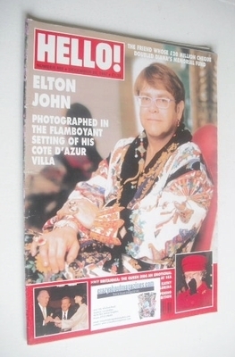 Hello! magazine - Elton John cover (20 December 1997 - Issue 489)