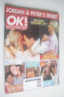 OK! magazine - Jordan Katie Price and Peter Andre cover (22 June 2004 - Issue 423)