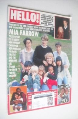 Hello! magazine - Mia Farrow cover (31 October 1992 - Issue 226)