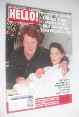 Hello! magazine - Charles Spencer and Victoria Spencer cover (26 March 1994 - Issue 297)