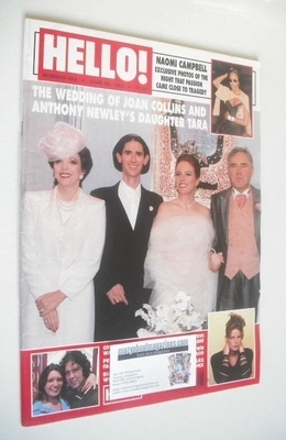 Hello! magazine - Tara Newley wedding cover (28 June 1997 - Issue 464)
