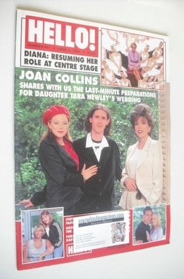 Hello! magazine - Tara Newley and Joan Collins cover (7 June 1997 - Issue 461)