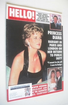 Hello! magazine - Princess Diana cover (10 December 1994 - Issue 334)