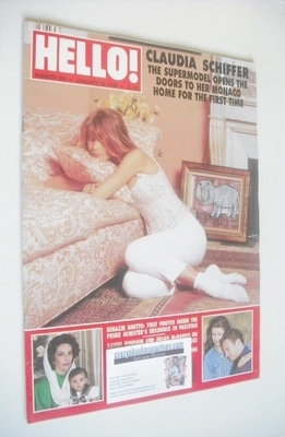 Hello! magazine - Claudia Schiffer cover (29 January 1994 - Issue 289)