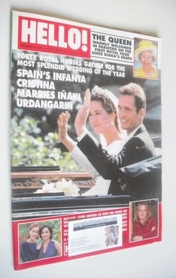 Hello! magazine - Infanta Cristina and Inaki Urdangarin cover (18 October 1997 - Issue 480)