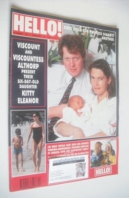 Hello! magazine - Viscount and Viscountess Althorp cover (12 January 1991 - Issue 135)