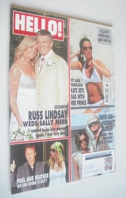 Hello! magazine - Russ Lindsay and Sally Meen cover (19 September 2006 - Issue 936)